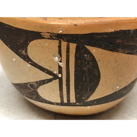 Vintage HOPI Small Bowl Native American Indian Pottery - Picture 6 of 10